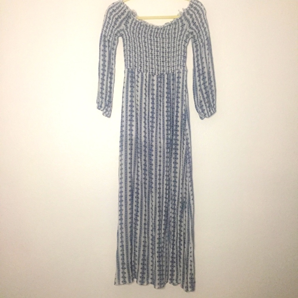 Alter'd State Blue & White Floral Dress, L